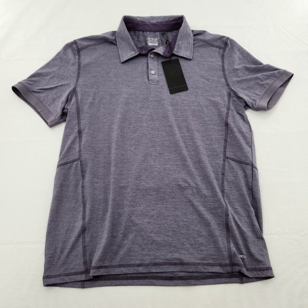 Motion Cloud Plus Mens Size Medium Stretch Boysenberry Short Sleeve Active Shirt